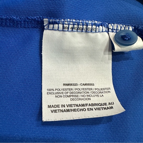 Nike Dri Fit Men’s Blue Polo Shirt Size Large Athletic Golf Tennis Performance - Picture 4 of 8